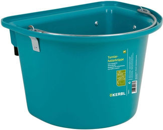 Kerbl Turnier-Futterkrippe mit Einhängebügel und Tragegriff Aquamarin 12l – Bild 1 von 1