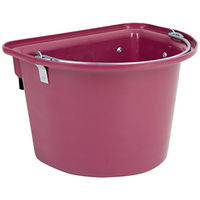 Produktbild von Kerbl Turnier-Futterkrippe Rosa aus Kunststoff mit Einhängebügel und Tragegriff - 20 l