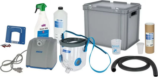 Kerbl Ultraschall-Inhalator AirOne für Pferde mit Inhalationsmaske für Warmblut in Grau Weiß Transparent – Bild 1 von 5
