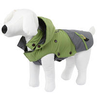 Produktbild von Kerbl Vancouver Hundemantel für kleine Hunde grün grau wasserabweisend aus Polyester Größe S