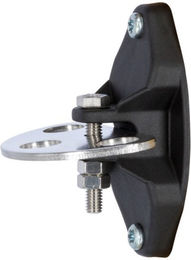 Kerbl Vario Tor- und Startisolatoren aus Edelstahl Schwarz 2 Stück – Bild 1 von 10