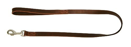 Kerbl Vegas Führleine für Hunde aus Leder in Braun 100cm - 100 cm – Bild 1 von 8