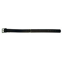 Produktbild von Kerbl Vegas HQ Hundehalsband aus Leder Schwarz 25mm 47cm