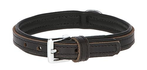 Kerbl Vegas HQ Hundehalsband aus Leder Schwarz 35 mm 50-58 cm – Bild 1 von 6