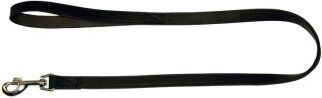 Kerbl Vegas Hundeleine aus Leder Schwarz 100 cm - 100 cm – Bild 1 von 6