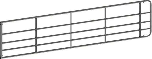 Produktbild von Kerbl Verstellbare Grasbarriere aus verzinktem Metall in Silber und Grau 2-3m