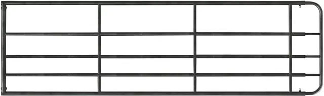 Kerbl Verstellbares Weidetor aus Metall verzinkt Silber 90cm inkl. Montageset – Bild 1 von 2