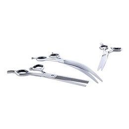 Produktbild von Kerbl VH015C Scherenset aus Edelstahl für alle Felltypen in Silber, 16 Stück