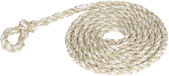 Produktbild von Kerbl Viehtransportstrick aus Jute-PP mit kleiner Schlaufe 5er-Pack 3,20m Beige