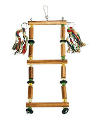 Produktbild von Kerbl Vogelleiter für Wildvögel aus Naturmaterial 35 x 10 cm bunt