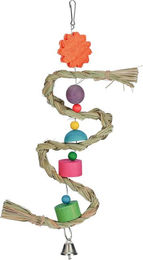 Produktbild von Kerbl Vogelspielzeug Nature mit Glocke und Sisal für Papageien und Vögel