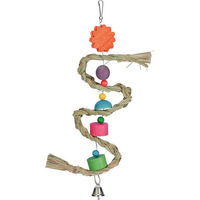 Produktbild von Kerbl Vogelspielzeug Nature mit Glocke und Sisal für Papageien und Vögel