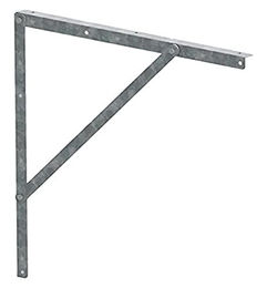 Kerbl Wandhalterung für Heunetze aus verzinktem Metall in Silber/Grau – Bild 1 von 2