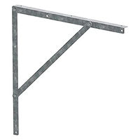 Produktbild von Kerbl Wandhalterung für Heunetze aus verzinktem Metall in Silber/Grau