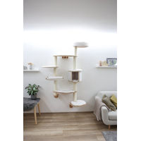 Produktbild von Kerbl Wandkratzbaum Dolomit XL für Katzen mit Sisal in Weiß oder Beige