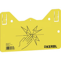 Produktbild von Kerbl Warnschild aus Kunststoff gelb 2-seitig bedruckt