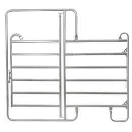 Kerbl Weidepanel aus Metall mit Tor und Kettenverschluss 2,4 m feuerverzinkt – Bild 1 von 6