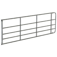 Produktbild von Kerbl Weidetor aus Metall höhenverstellbar 90 cm für Weidezaun 3 bis 4 m Silber