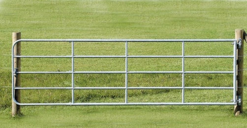 Kerbl Weidetor verstellbar 170 cm aus Metall silberfarben – Bild 1 von 2