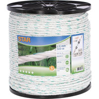 Produktbild von Kerbl Weidezaunseil Star Tau Weiß Grün 500 m