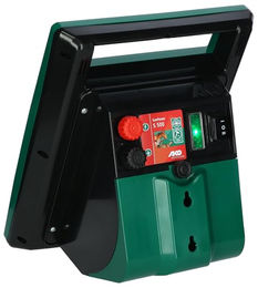 Kerbl Weidzaungerät Solarpanel mit Akku 0,75/0,55 Joule in Grün und Schwarz – Bild 1 von 11