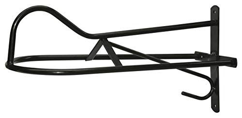 Kerbl Westernsattelhalter aus Metall in Schwarz – Bild 1 von 2