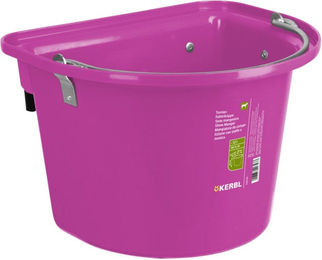 Produktbild von Kerbl Wettbewerbs-Pferdefuttertrog mit Haken aus Kunststoff in Rosa oder Pink
