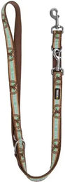Kerbl Wild Life Hundeleine aus Nylon in Braun und Türkis 200cm - 200 cm – Bild 1 von 5