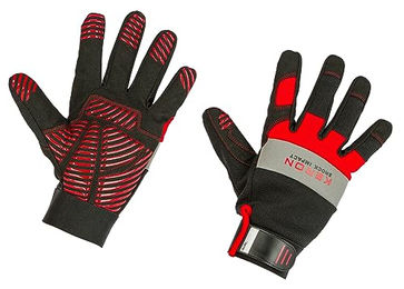 Kerbl Wotan Werkstatt-Handschuhe aus Neopren Schwarz-Rot Größe M Unisex – Bild 1 von 7