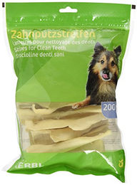 Kerbl Zahnpflege-Snack Zahnputzstreifen für Hunde Adult mit Rind Monoprotein ohne Konservierungsstoffe 200 g – Bild 1 von 3