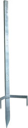 Produktbild von Kerbl Zaunpfahl aus Metall silberfarben mehrfach verzinkt für maximal 3 Aufroller - 120 cm