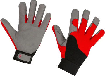 Produktbild von Kerbl Zelos Werkstatt-Handschuhe aus Polyester Grau XL Unisex