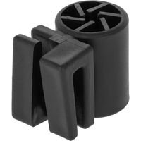 Produktbild von Kerbl Zusatzisolator für runde und ovale Pfähle aus Kunststoff Schwarz 25 Stück