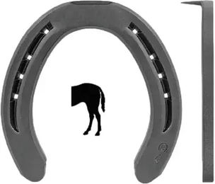 Produktbild von Kerckhaert Hufeisen hinten mit 1 Nagel Taille 8/32x12 aus Metall