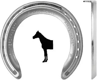 Produktbild von Kerckhaert Kings Plate Vorderhuf mit 1 Stift in Silber