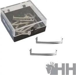 Produktbild von Kerckhaert Reparaturklammer für Hufbeschläge aus Edelstahl Silber 10 Stück