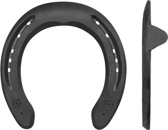 Produktbild von Kerckhaert Steel Comfort Sport Vorderhuf Hufbeschlag mit 2 Pins aus Edelstahl in Schwarz