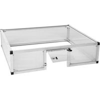 Produktbild von KGT Kleintiergehege für Schildkröten aus Aluminium und transparent 103 x 26 x 91 cm