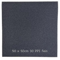 Produktbild von KH Filterschaum Schwarz für Teich und Aquarium 50x50x3 cm Fein 30 PPI