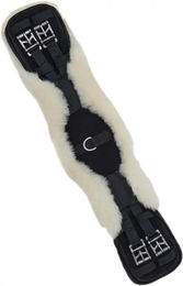 Produktbild von Kieffer Air-tex Pferdetrainingsgurt mit Lammfell in Schwarz