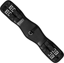Produktbild von Kieffer Air-tex Plus Pferdetrainingsgurt aus Stoff in Schwarz ohne Gummi