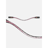 Produktbild von Kieffer Braut Pferdegeschirr Kristallkette Flexiloop Luxe Curved Browband gefüttert