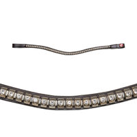 Produktbild von Kieffer Crystal Clincher Stirnriemen für Warmblut Trense Schwarz