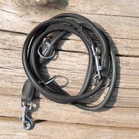 Produktbild von Kieffer Dressur-Hundeleine Ultrasoft Leder Schwarz 200 cm Führleine - 200 cm