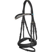 Produktbild von Kieffer Essentials Lara Curved Browband Pony Leder Schwarz