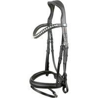 Produktbild von Kieffer Essentials Xia Trensenzaum aus Leder in Schwarz für Vollblut