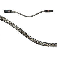 Produktbild von Kieffer Flexiloop Luxe Curved Browband für Pferde mit Fütterung