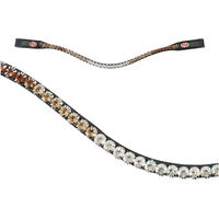 Produktbild von Kieffer Flexiloop Luxe Reitkette mit Topas-Schmuck für Vollblut in Schwarz oder Grau