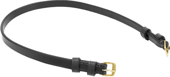 Produktbild von Kieffer Halskratzer Ergo.Line mit Messingbeschlägen für Ponys aus Leder in Schwarz