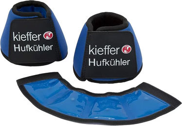 Kieffer Hufkühler Kühlglocken aus Neopren für Pferde Größe L Blau - 1 Stk. – Bild 1 von 13